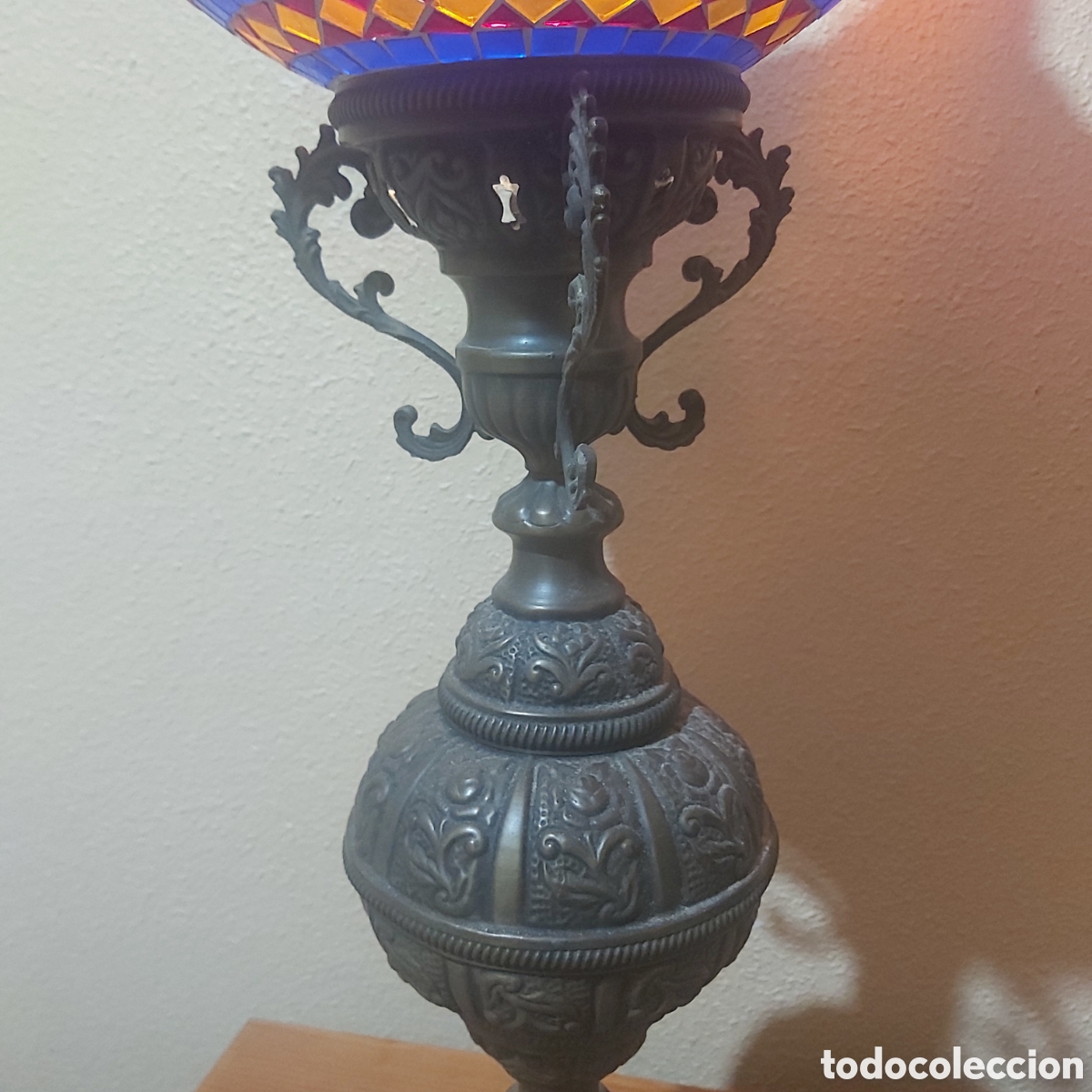 Antig&uuml;edades: LAMPARA DE PIE BRONCE - Foto 9