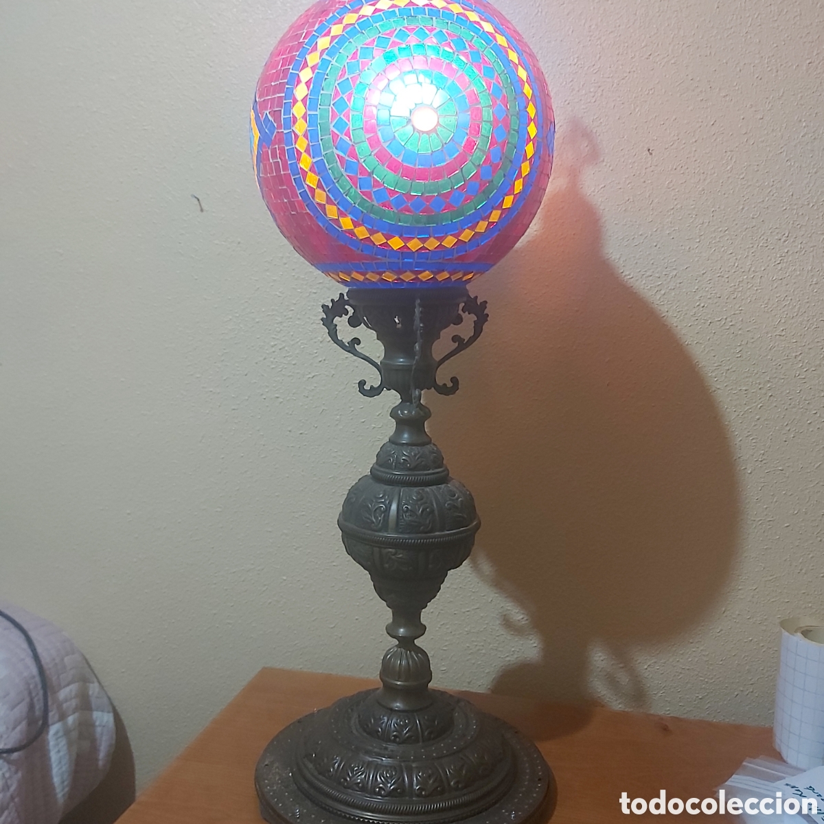 Antig&uuml;edades: LAMPARA DE PIE BRONCE - Foto 10