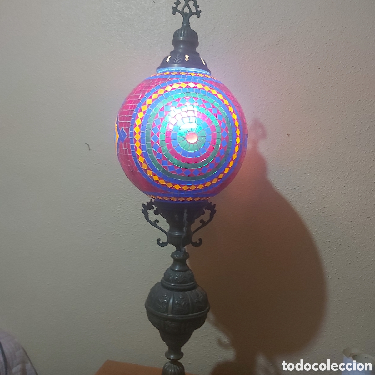 Antig&uuml;edades: LAMPARA DE PIE BRONCE - Foto 11