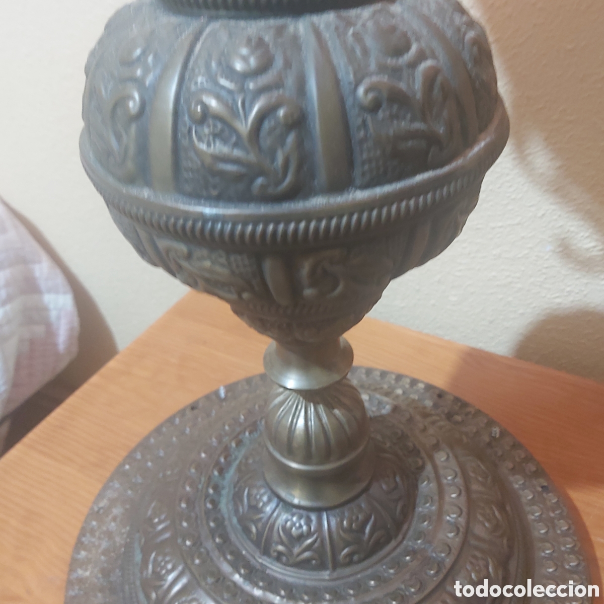 Antig&uuml;edades: LAMPARA DE PIE BRONCE - Foto 12