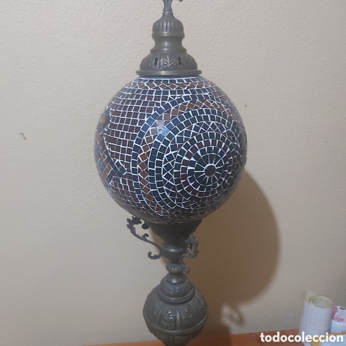 Antig&uuml;edades: LAMPARA DE PIE BRONCE - Foto 15