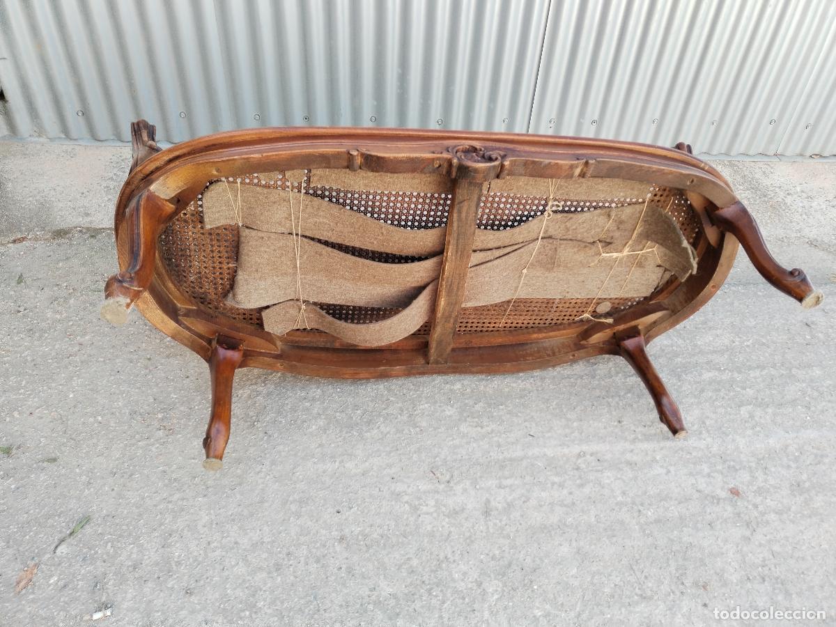 Antig&uuml;edades: antiguo sofa de dos plazas - Foto 3