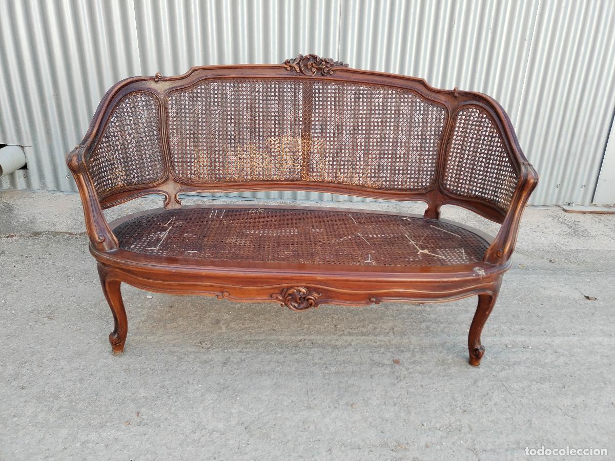 Antig&uuml;edades: antiguo sofa de dos plazas - Foto 8