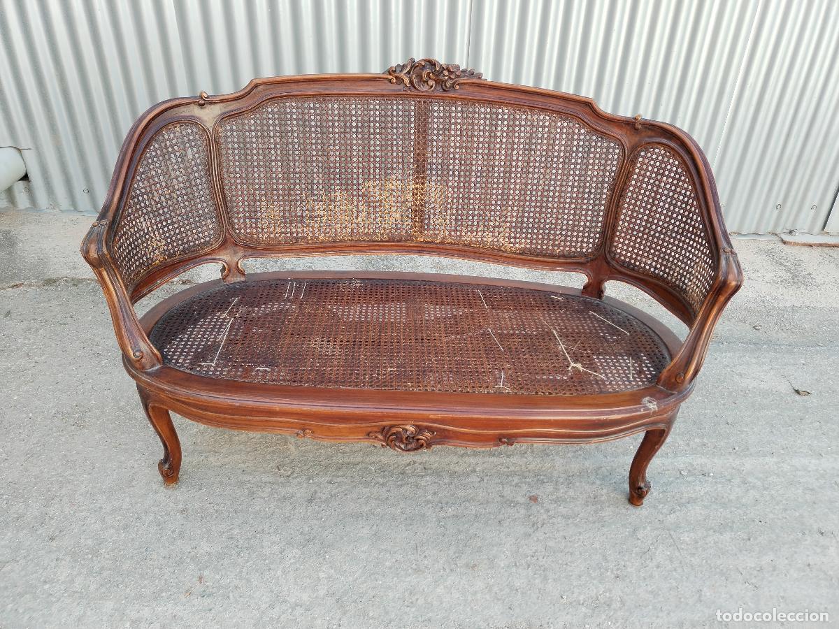 Antig&uuml;edades: antiguo sofa de dos plazas - Foto 9