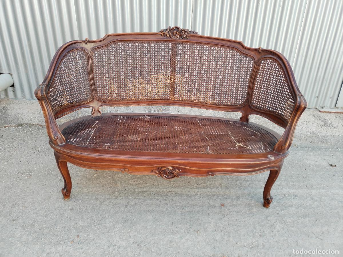 Antig&uuml;edades: antiguo sofa de dos plazas - Foto 1