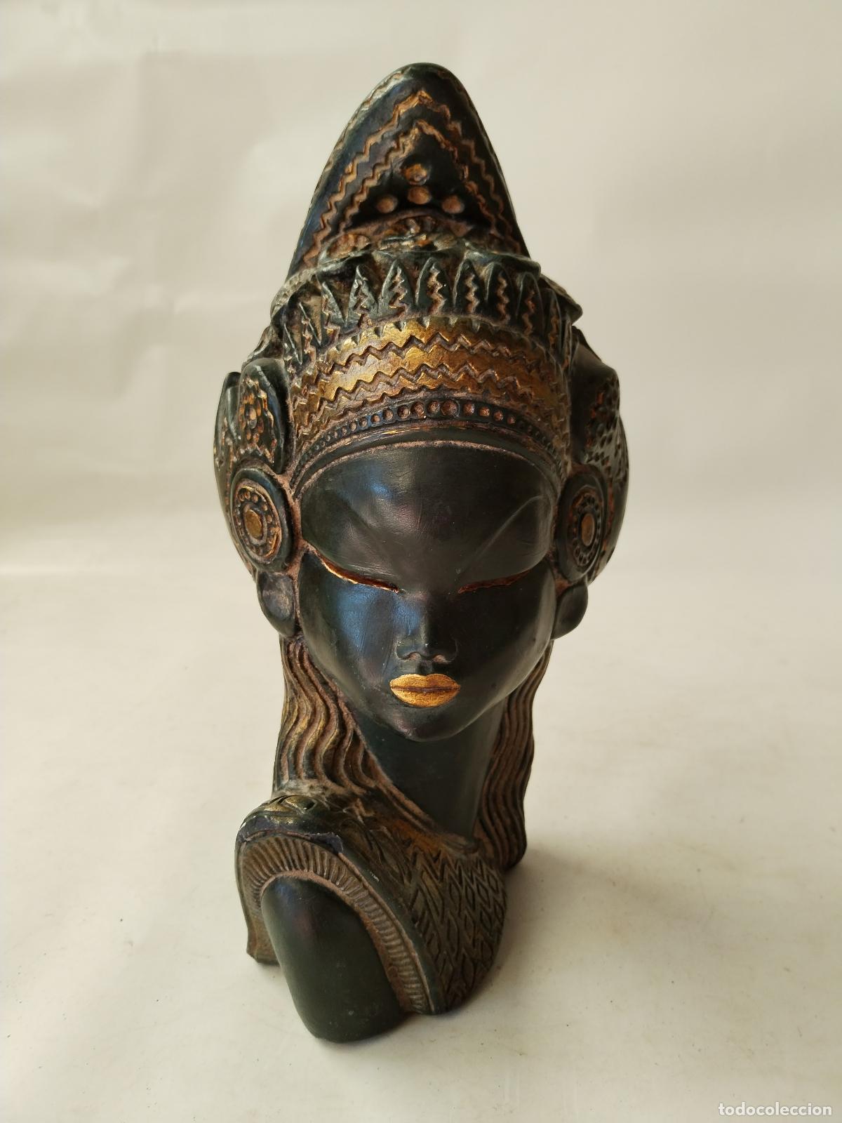 Antig&uuml;edades: la reina de saba, busto de yeso - Foto 1
