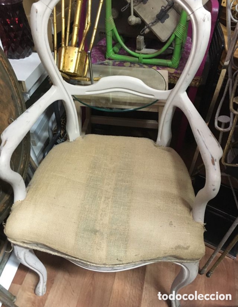Antig&uuml;edades: Silla de madera antigua - Foto 2