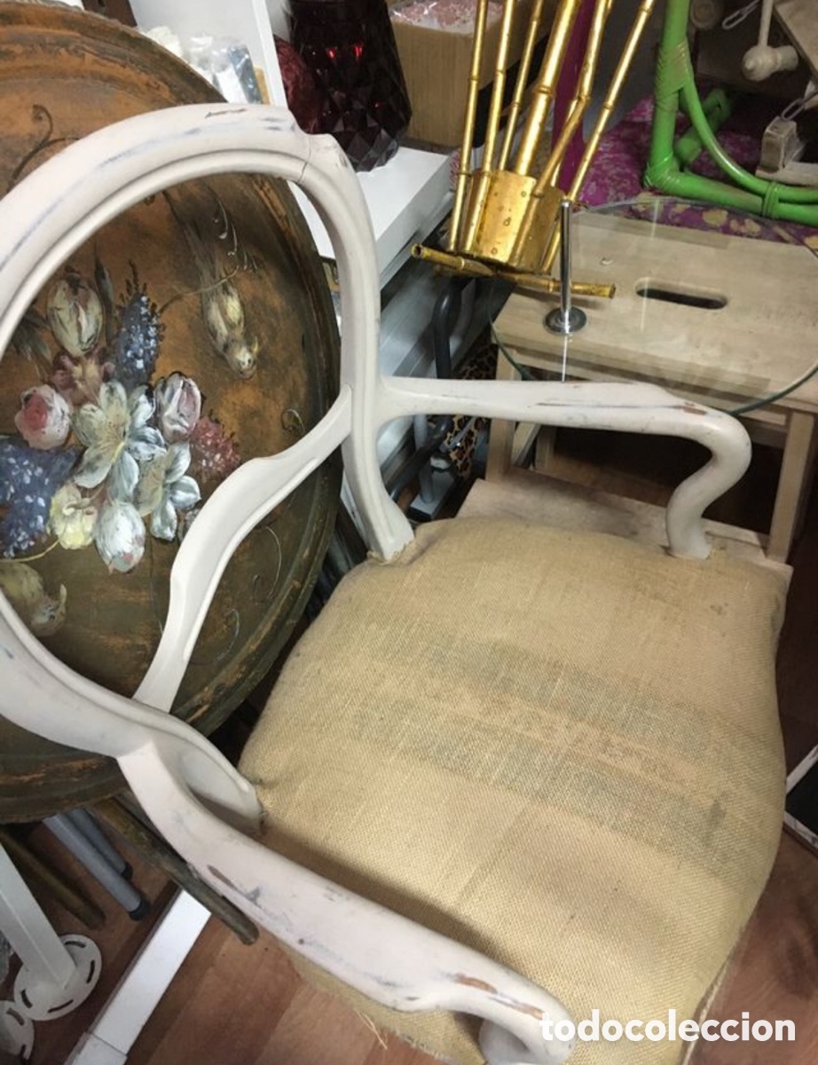Antig&uuml;edades: Silla de madera antigua - Foto 3