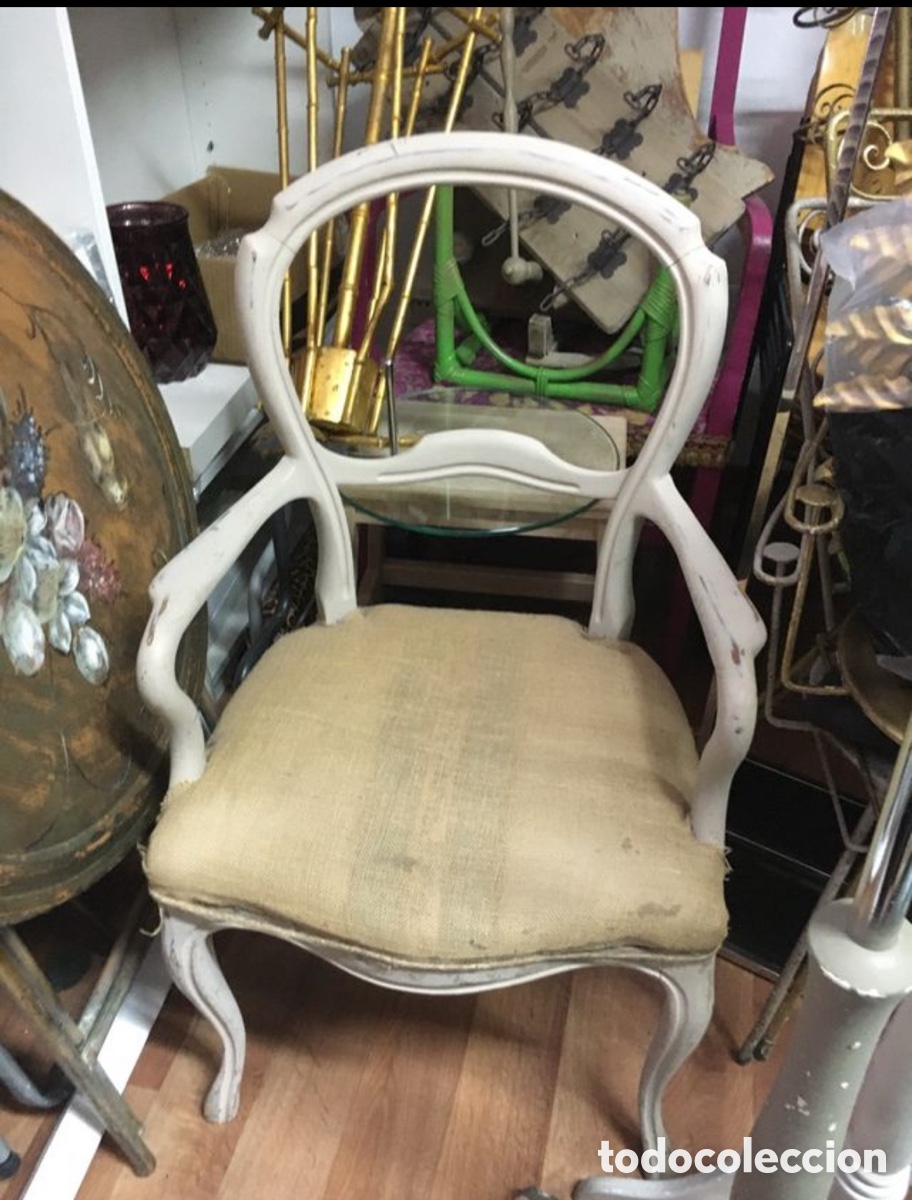 Antig&uuml;edades: Silla de madera antigua - Foto 1