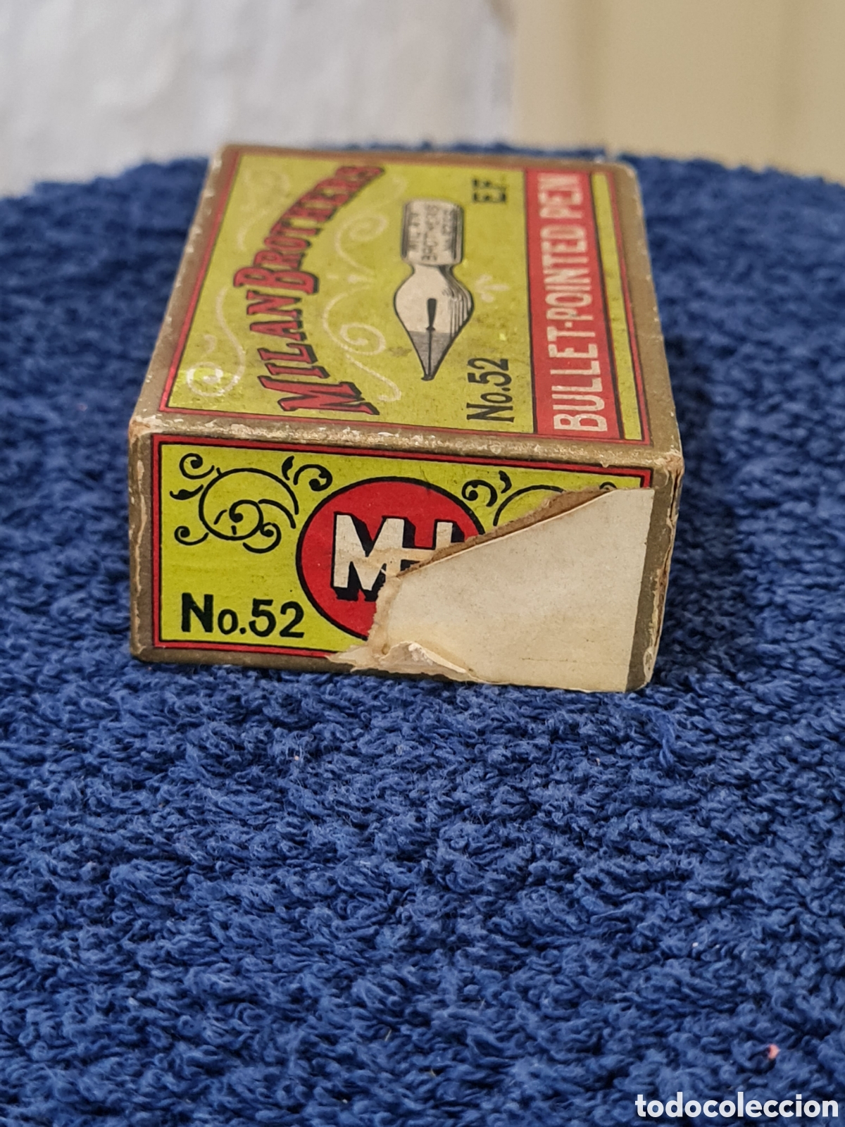 Antig&uuml;edades: Antigua caja con plumillas - Foto 6