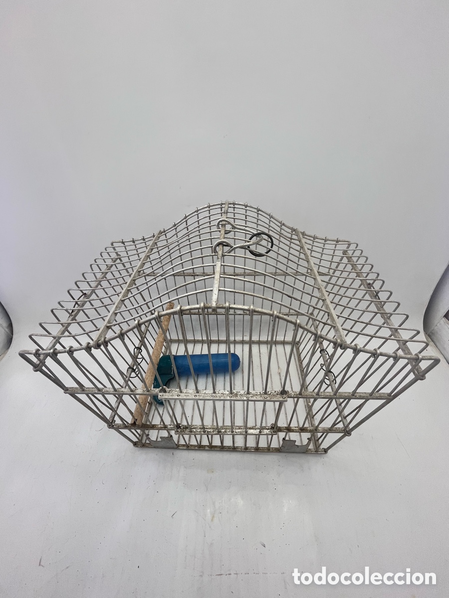 Antig&uuml;edades: Jaula p&aacute;jaros de aluminio - Foto 2