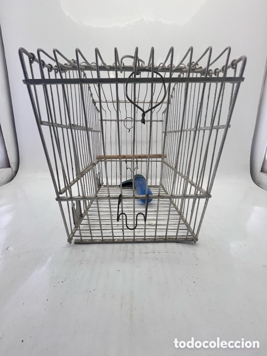 Antig&uuml;edades: Jaula p&aacute;jaros de aluminio - Foto 3