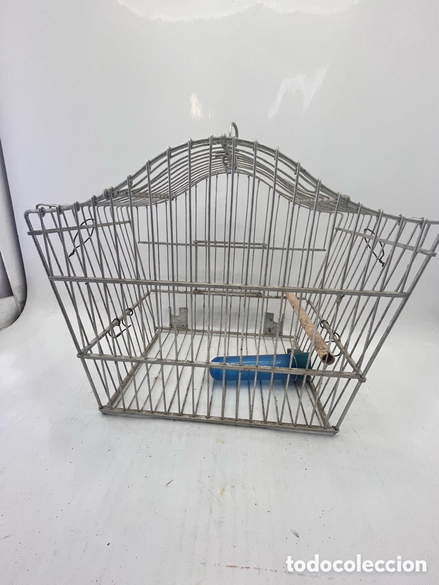Antig&uuml;edades: Jaula p&aacute;jaros de aluminio - Foto 4