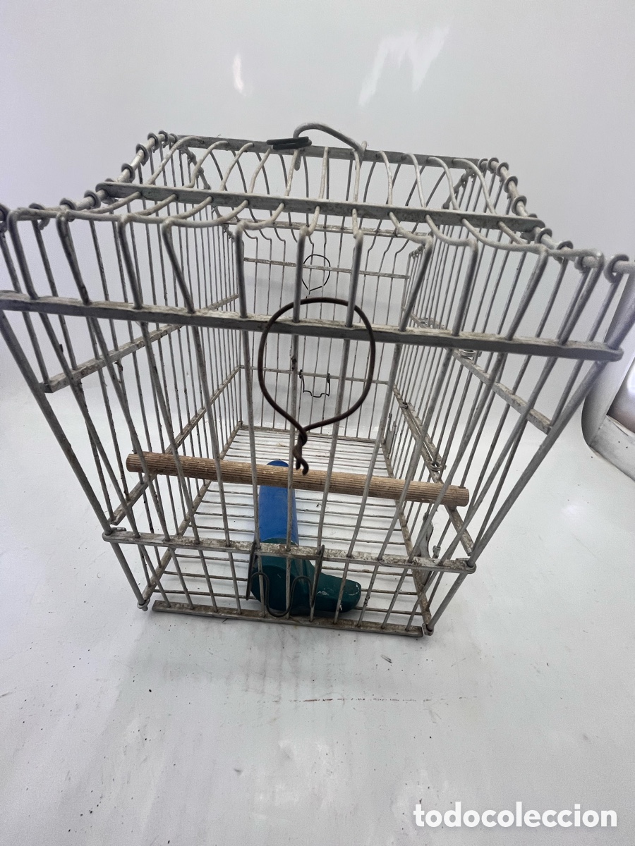 Antig&uuml;edades: Jaula p&aacute;jaros de aluminio - Foto 5