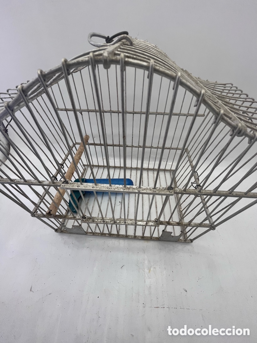 Antig&uuml;edades: Jaula p&aacute;jaros de aluminio - Foto 6