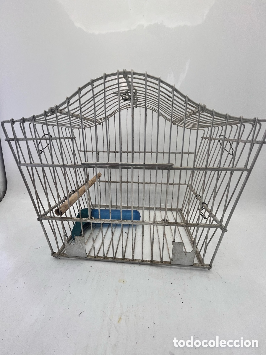 Antig&uuml;edades: Jaula p&aacute;jaros de aluminio - Foto 8