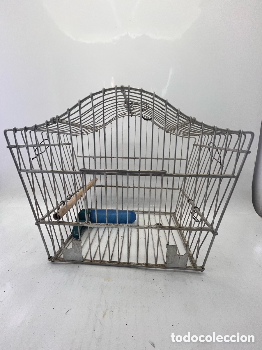 Antig&uuml;edades: Jaula p&aacute;jaros de aluminio - Foto 1