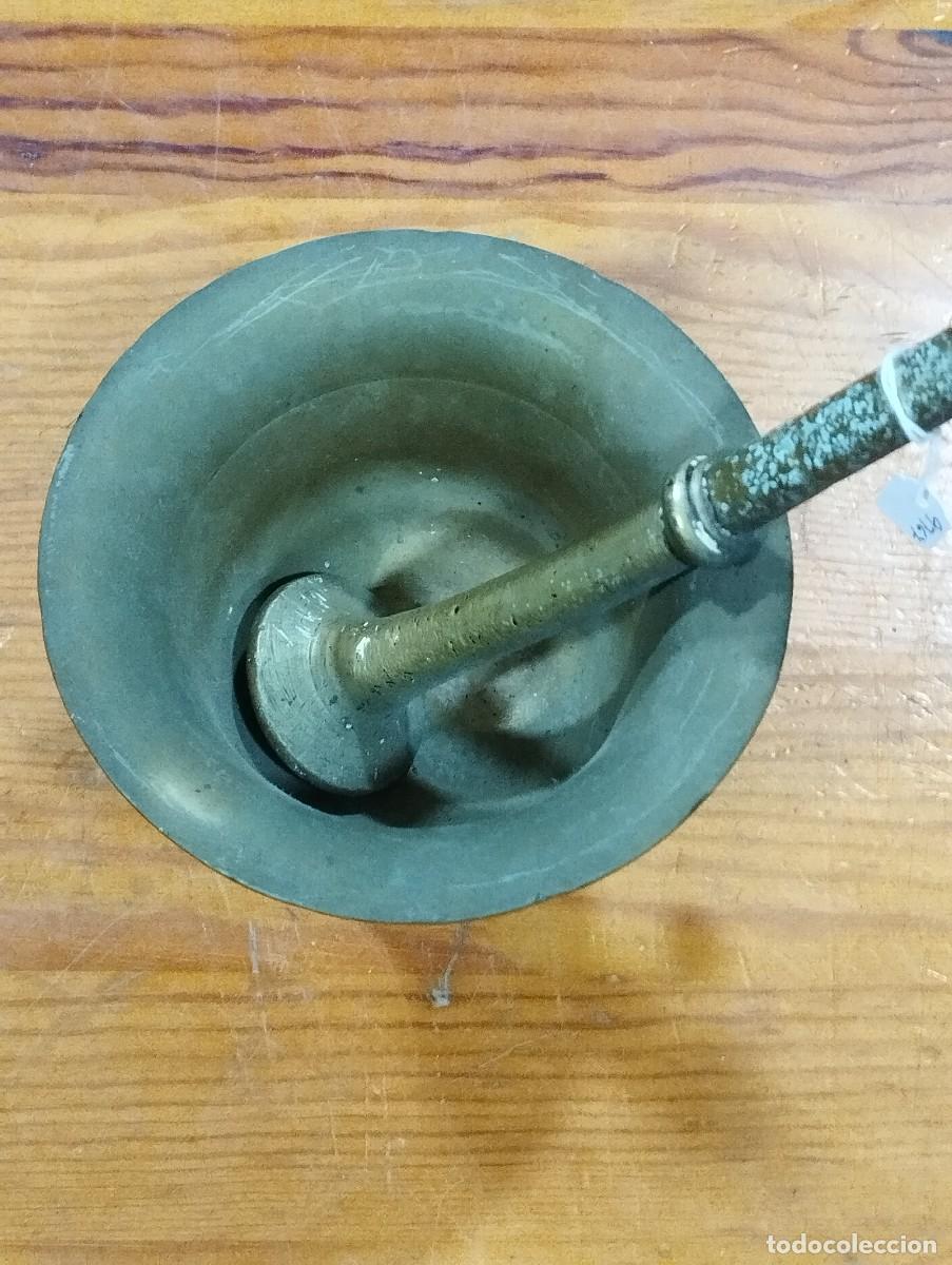 Antig&uuml;edades: MORTERO O ALMIREZ DE BRONCE CON CORRESPONDIENTE MAZA. - Foto 5