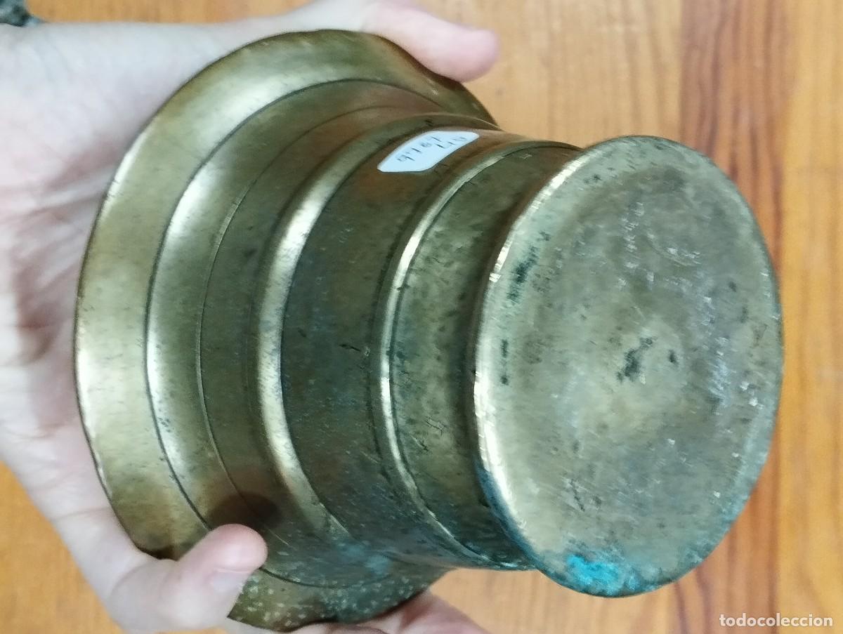 Antig&uuml;edades: MORTERO O ALMIREZ DE BRONCE CON CORRESPONDIENTE MAZA. - Foto 10