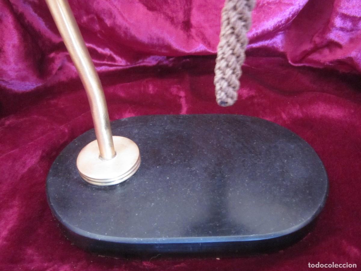 Antig&uuml;edades: CAMPANA DE BRONCE CON SOPORTE SOBREMESA - Foto 7
