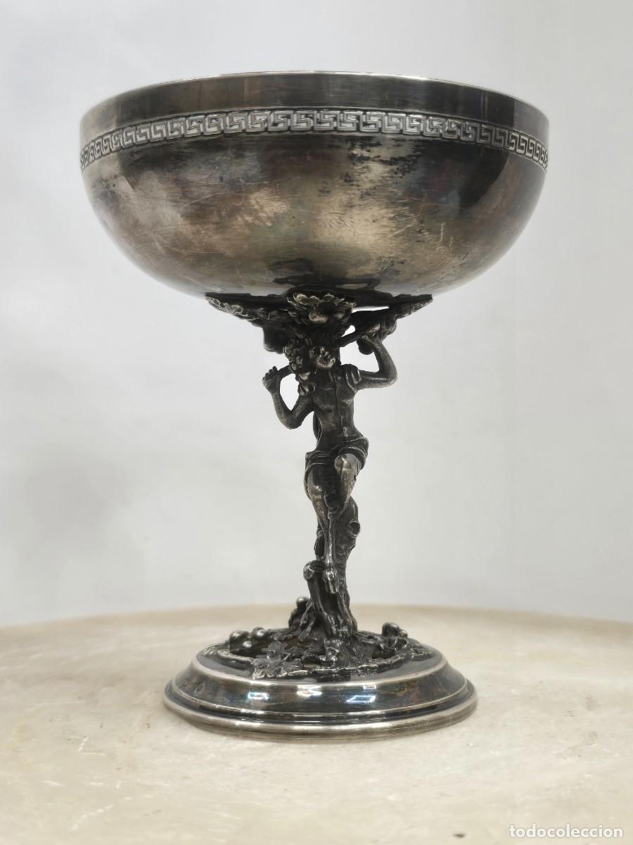 Antig&uuml;edades: Copa de champ&aacute;n de plata. Pedro Dur&aacute;n. - Foto 1