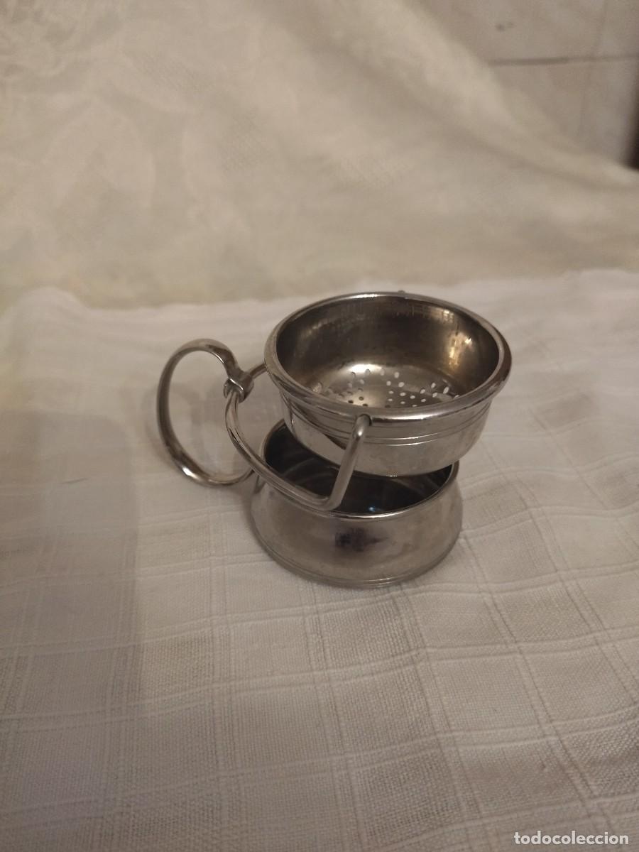 Antig&uuml;edades: Colador de t&eacute; giratorio de inox. - Foto 6