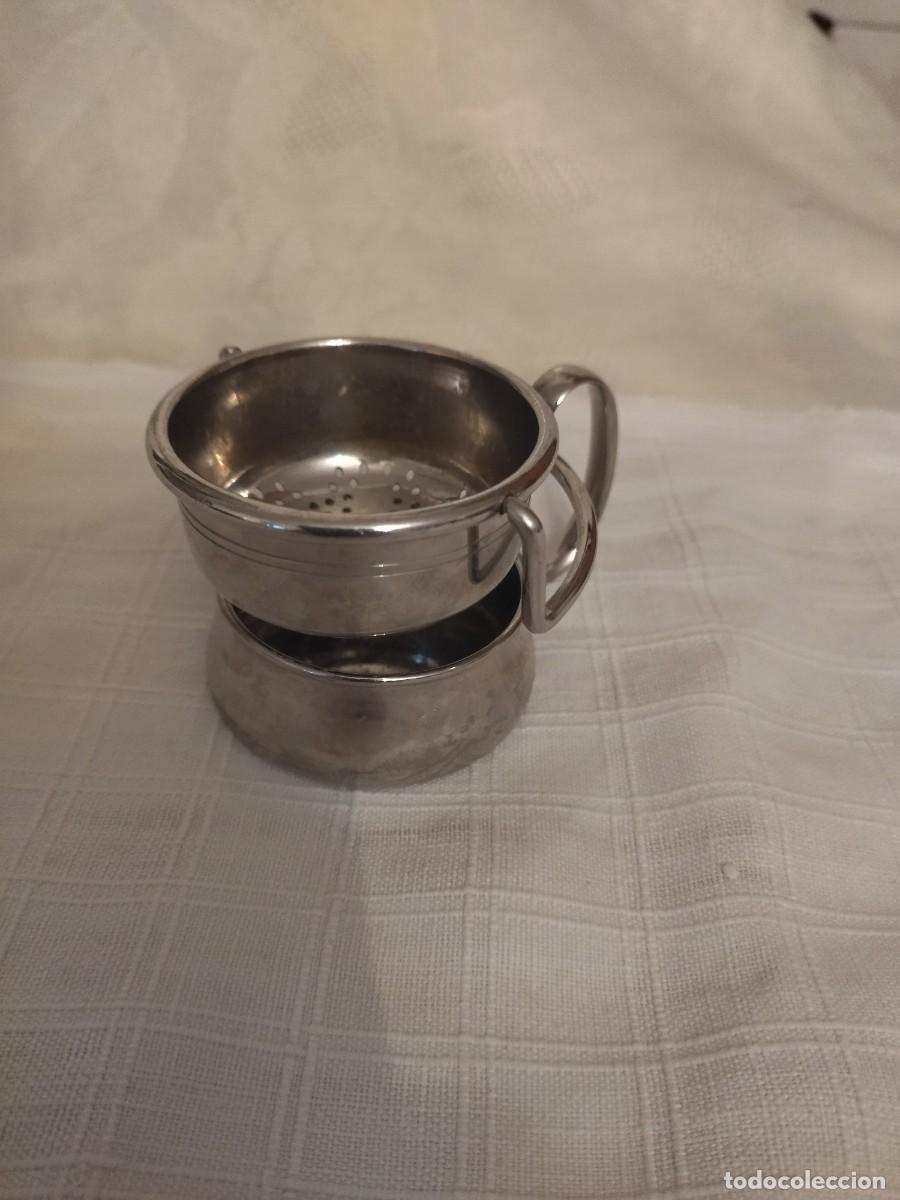 Antig&uuml;edades: Colador de t&eacute; giratorio de inox. - Foto 7