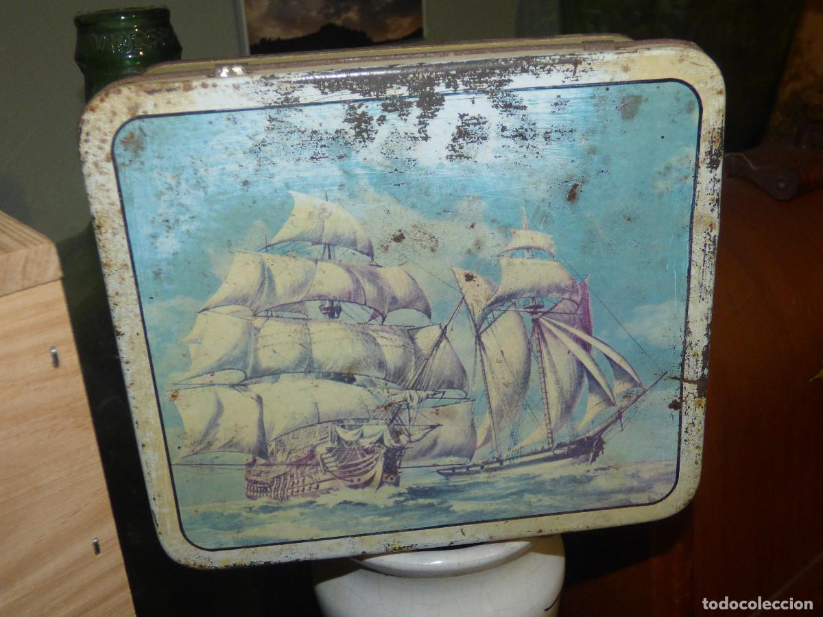 Antig&uuml;edades: Caja de lata,para Tea. - Foto 1