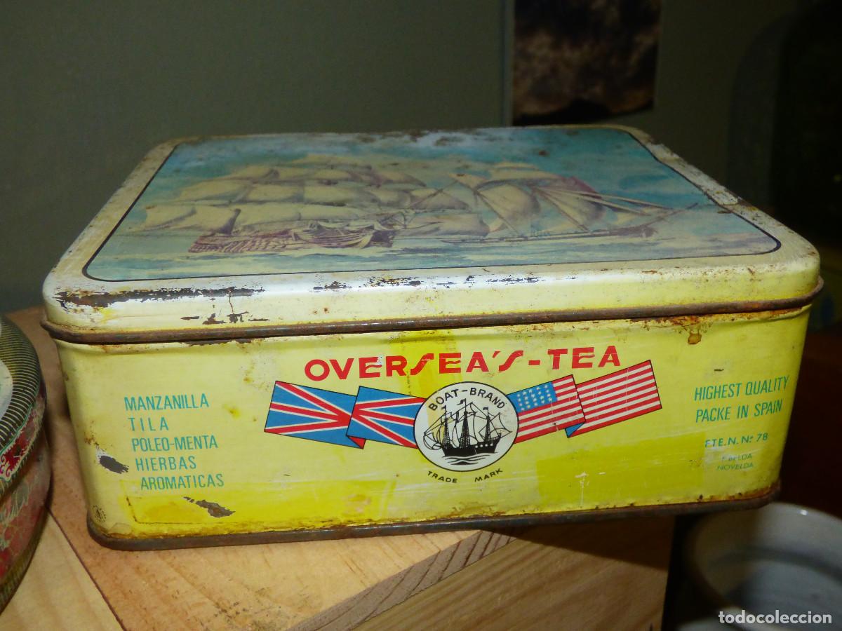 Antig&uuml;edades: Caja de lata,para Tea. - Foto 3