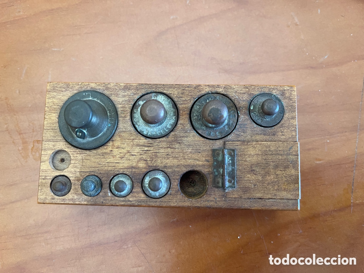 Antiguidades: JUEGO ANTIGUO DE PESAS