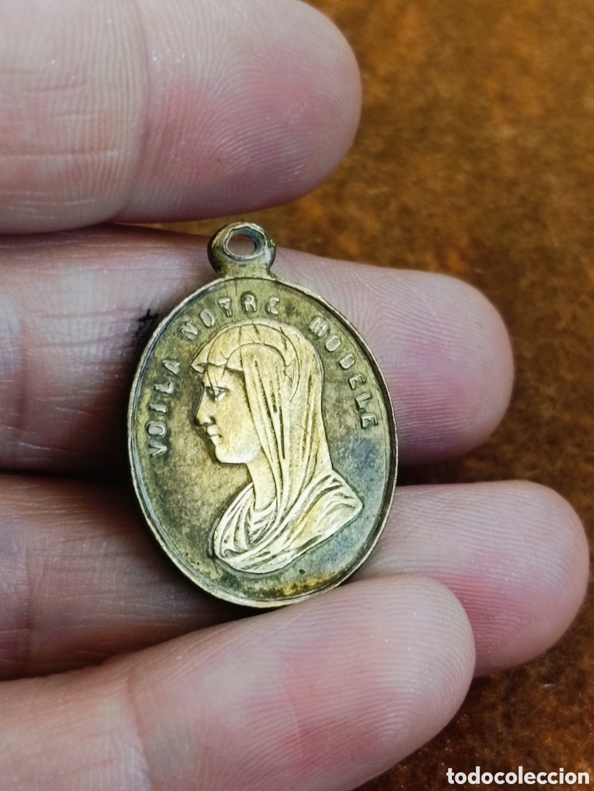 Antig&uuml;edades: ANTIGUA MEDALLA RELIGIOSA . - Foto 3