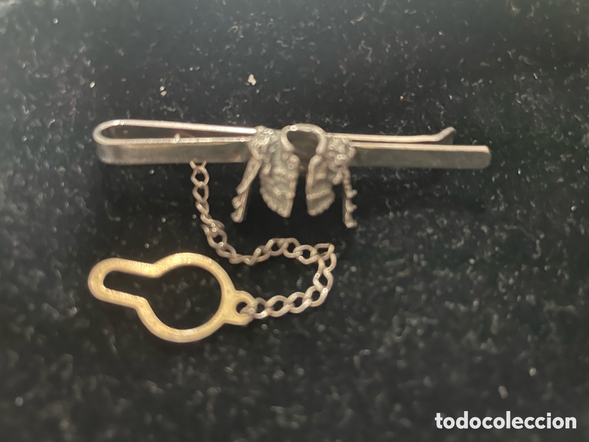 Antig&uuml;edades: Alfiler de corbata de plata chaqueta torero - Foto 3