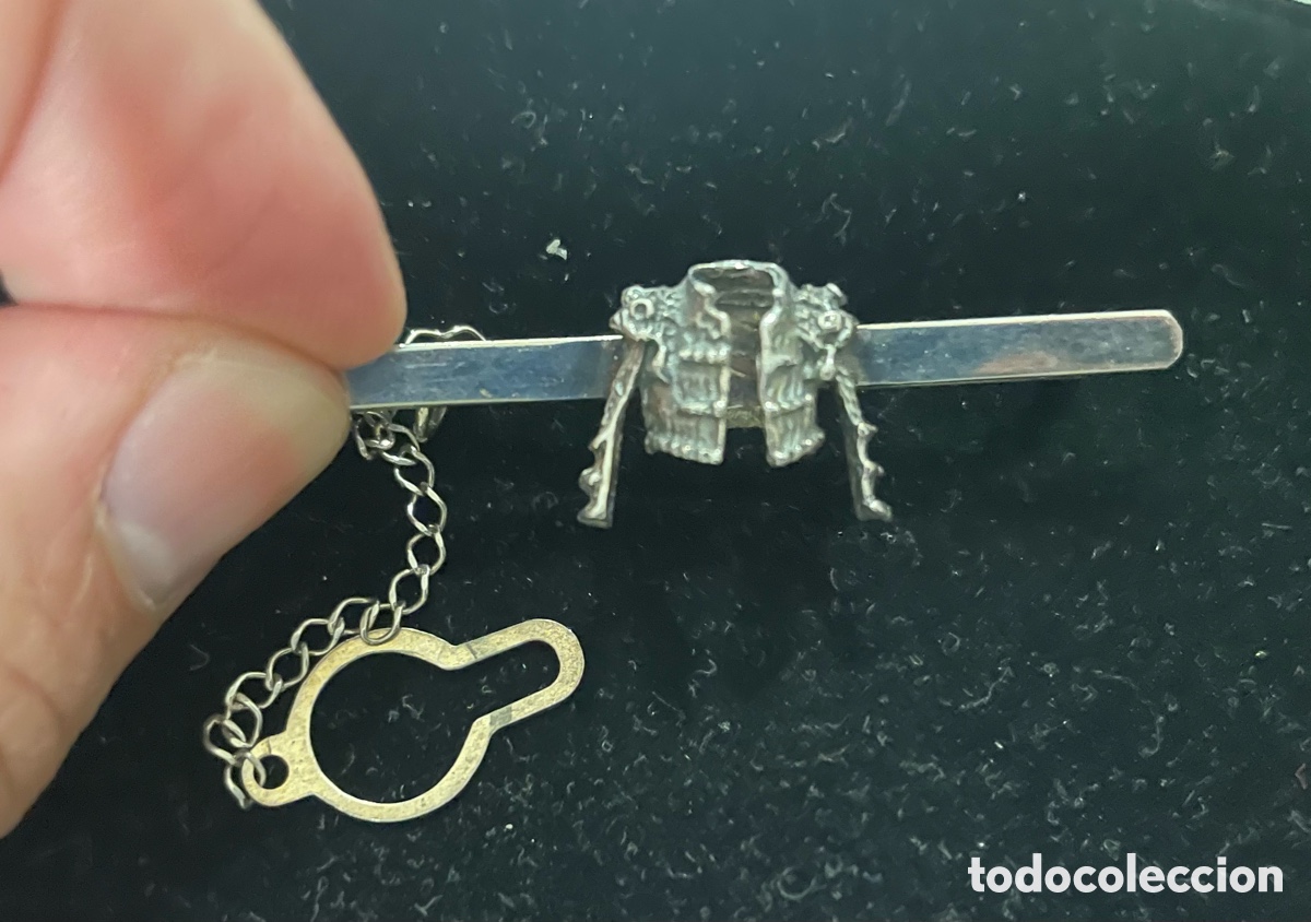 Antig&uuml;edades: Alfiler de corbata de plata chaqueta torero - Foto 1