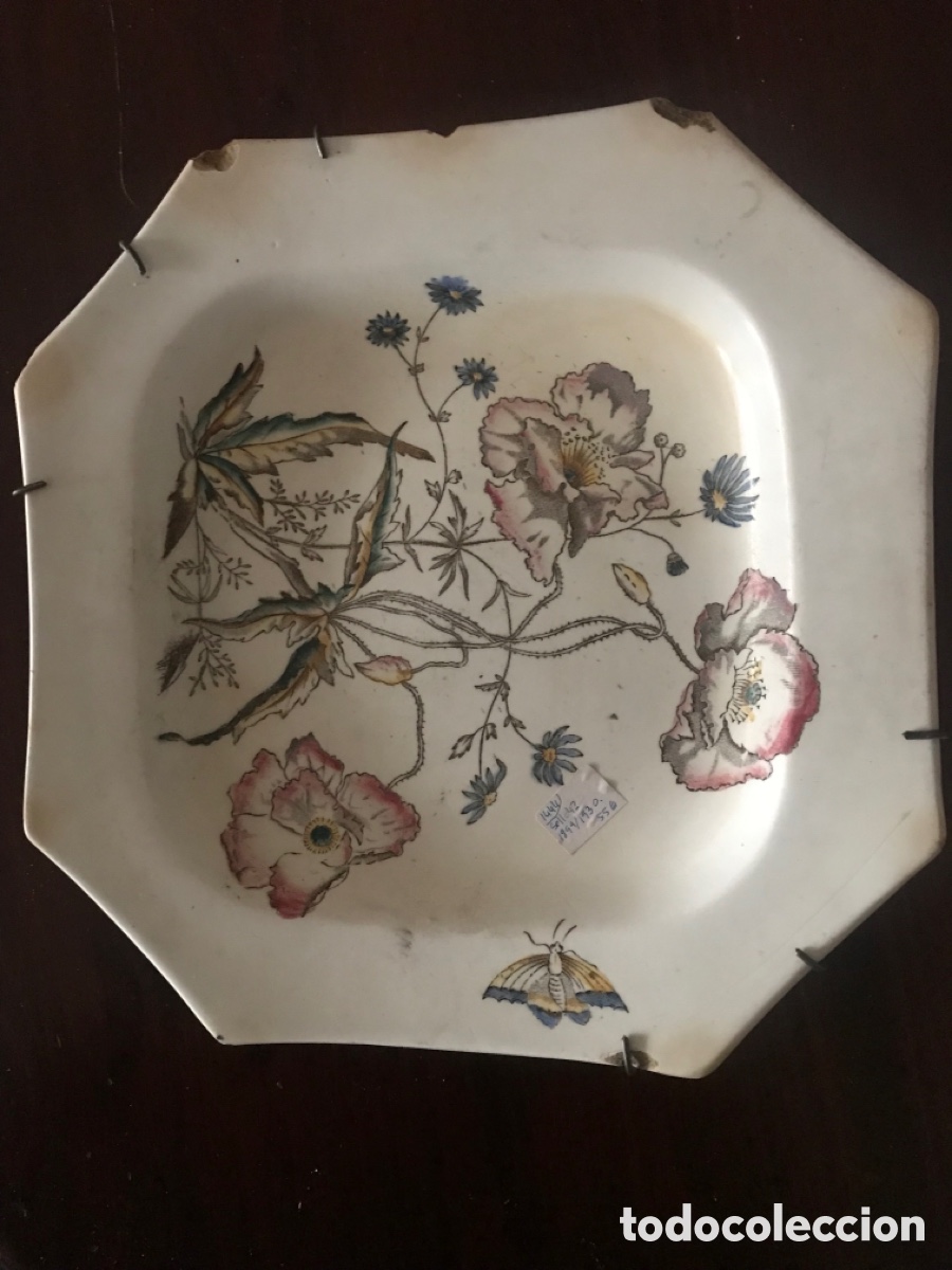 Antig&uuml;edades: Bandeja octogonal de Pickman, datada 1899-1930 - Foto 1