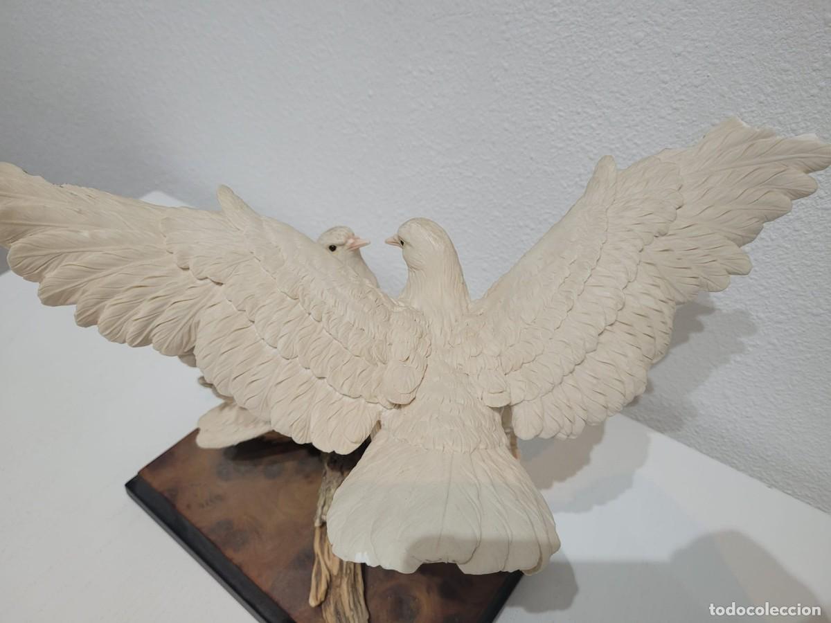 Antig&uuml;edades: Pareja de palomas blancas de Giuseppe Armani - Foto 8