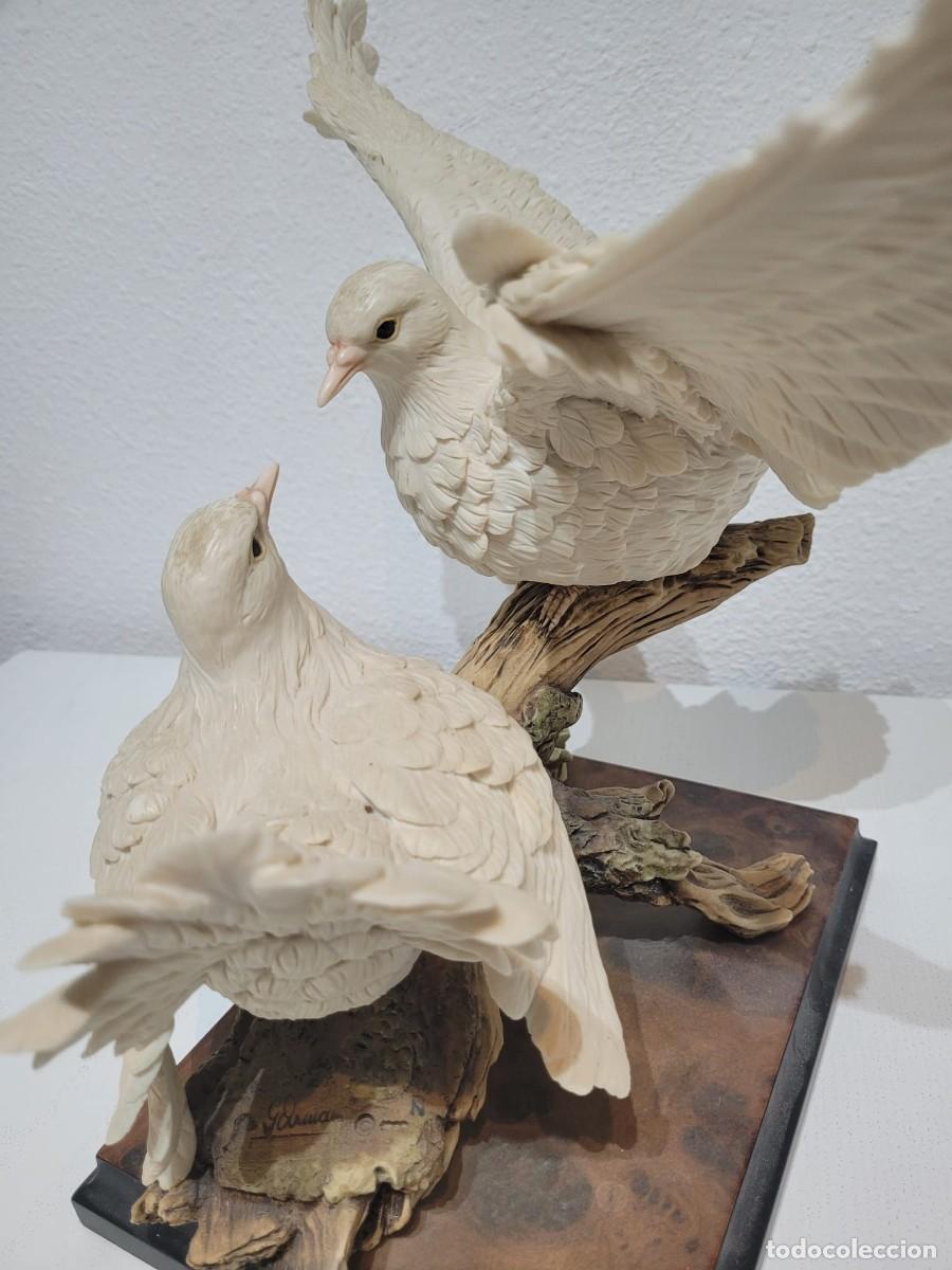 Antig&uuml;edades: Pareja de palomas blancas de Giuseppe Armani - Foto 10