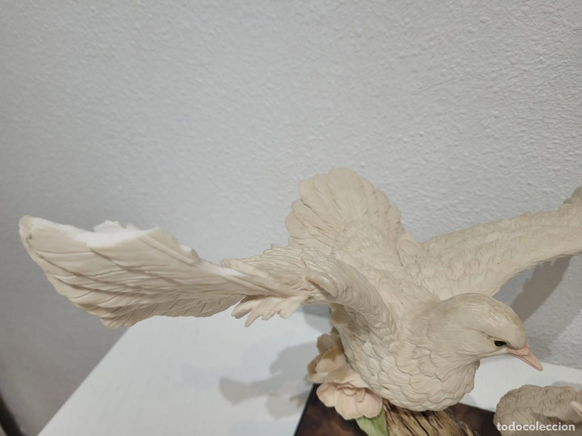 Antig&uuml;edades: Pareja de palomas blancas de Giuseppe Armani - Foto 12