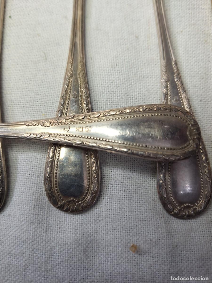 Antig&uuml;edades: 6 tenedores de plata - Foto 4