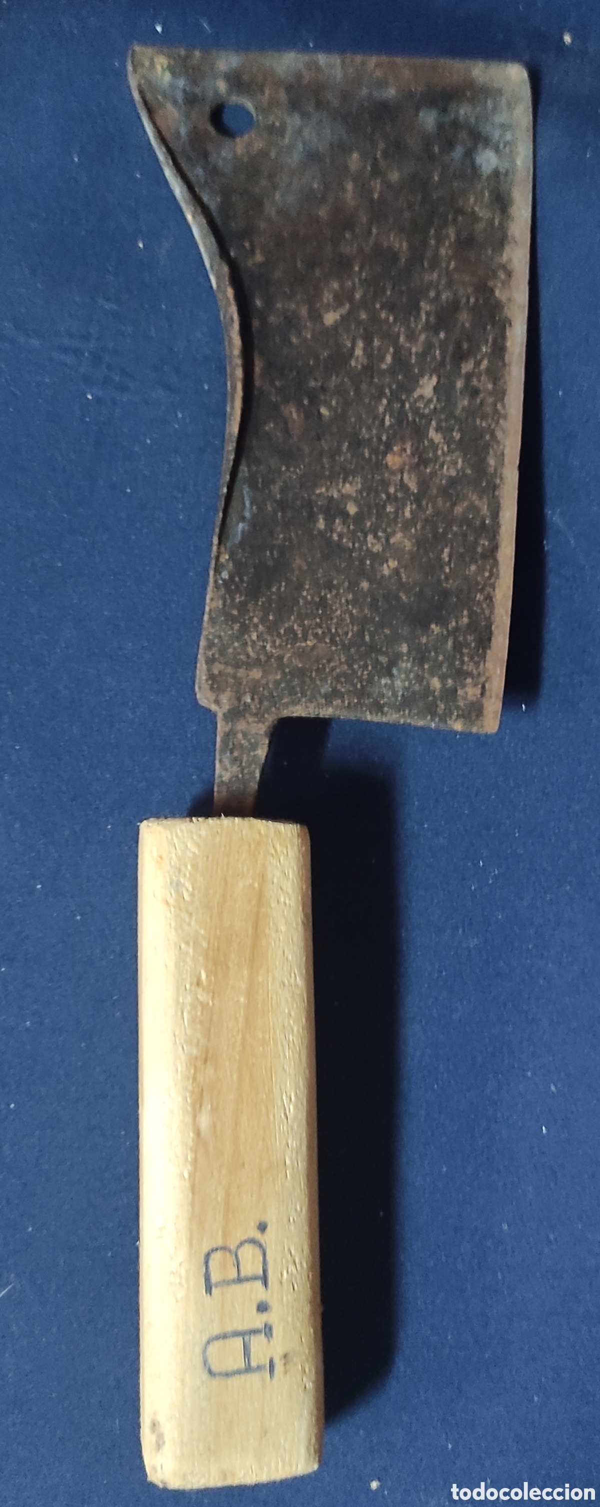 Antig&uuml;edades: Antiguo cuchillo de carnicero - Foto 1