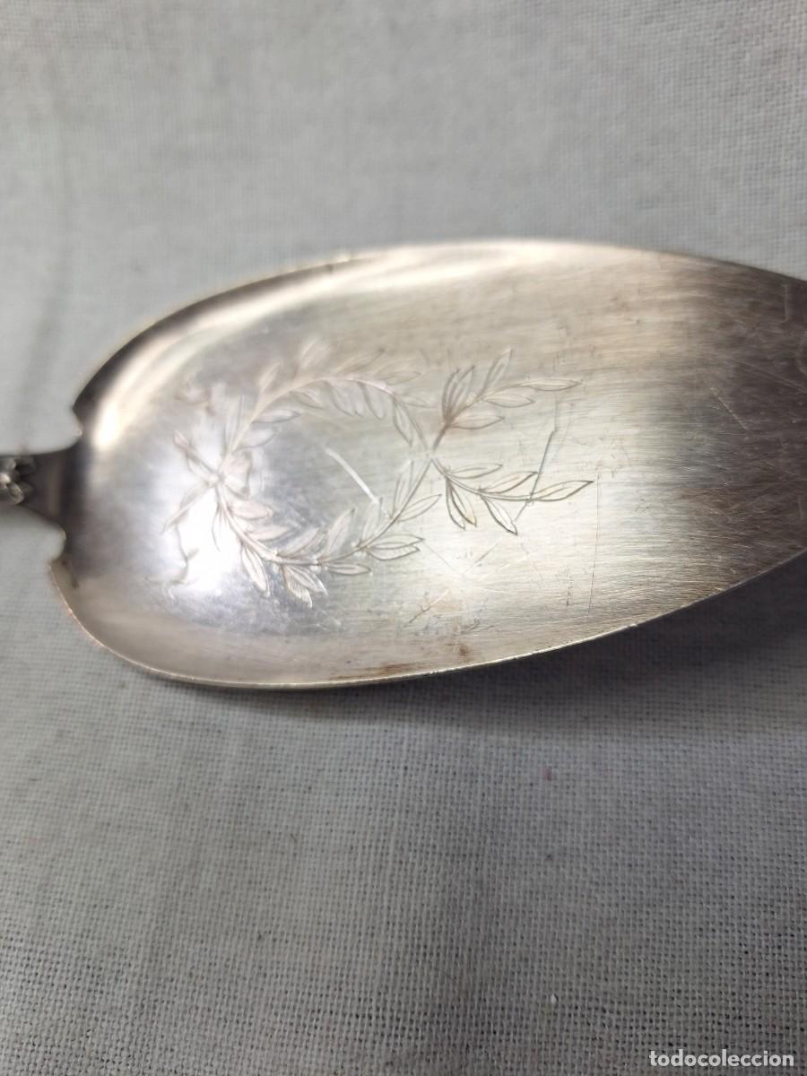 Antig&uuml;edades: Antigua pala para postre plata Christofle. - Foto 2