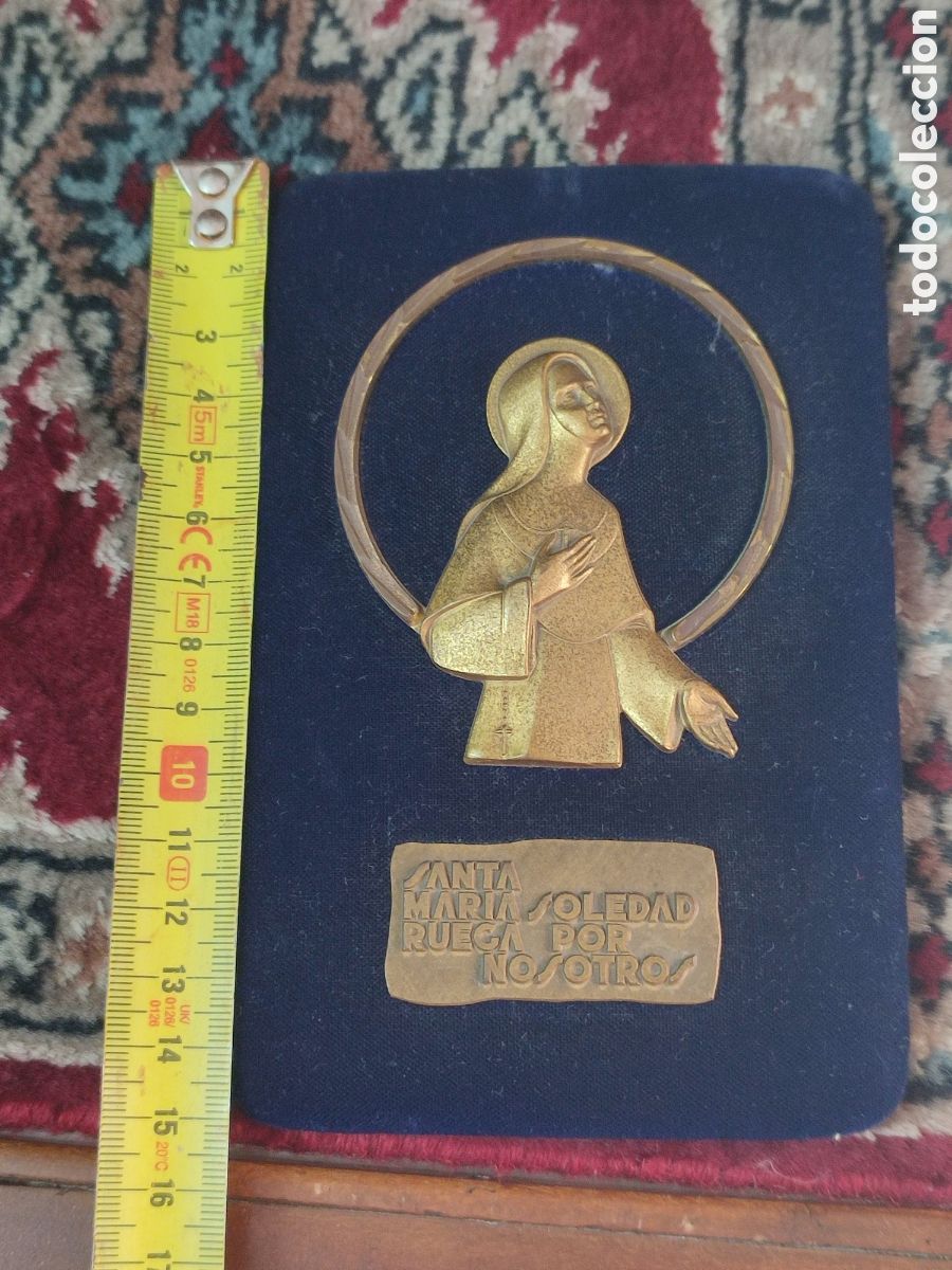 Antig&uuml;edades: Placa para colgar Santa Mar&iacute;a Soledad - Foto 3