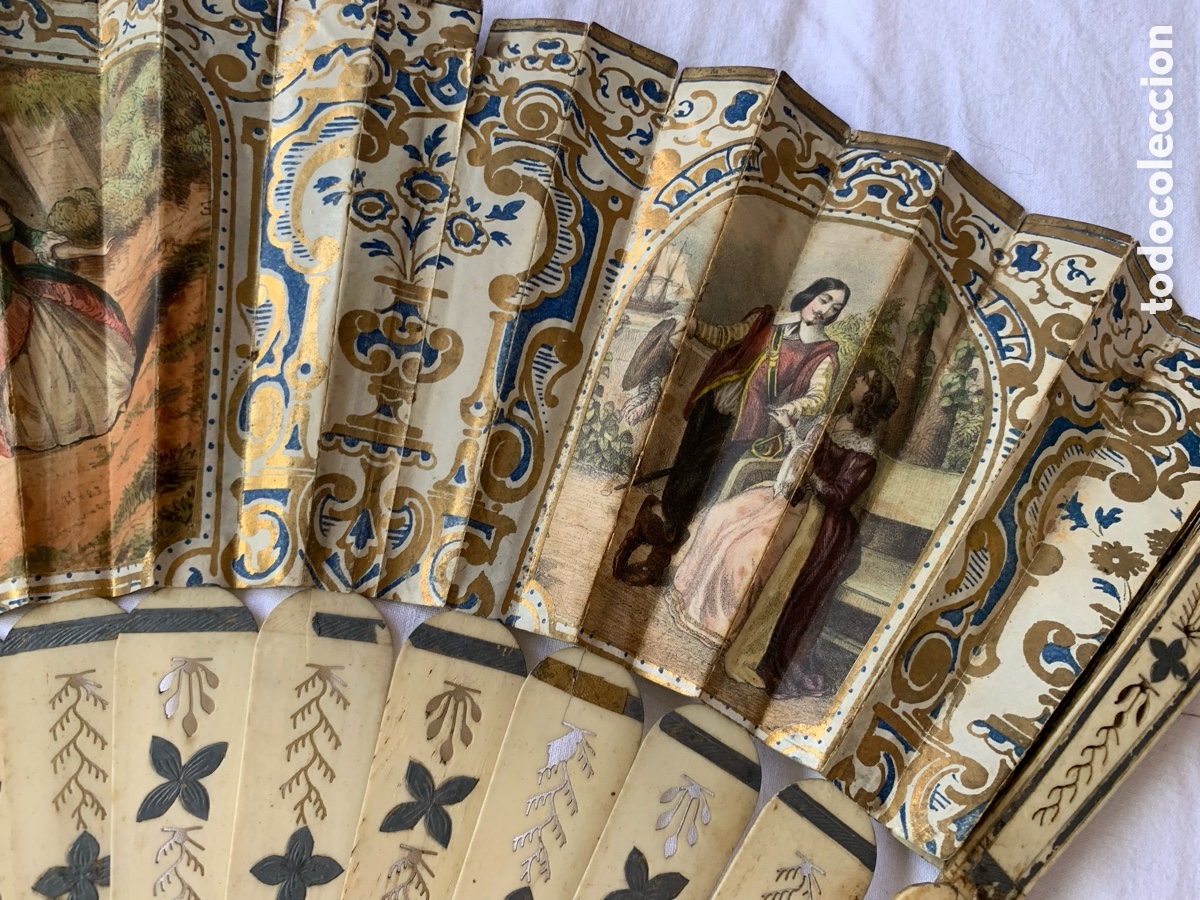 Antig&uuml;edades: Lote de 4 abanicos antiguos - Foto 18