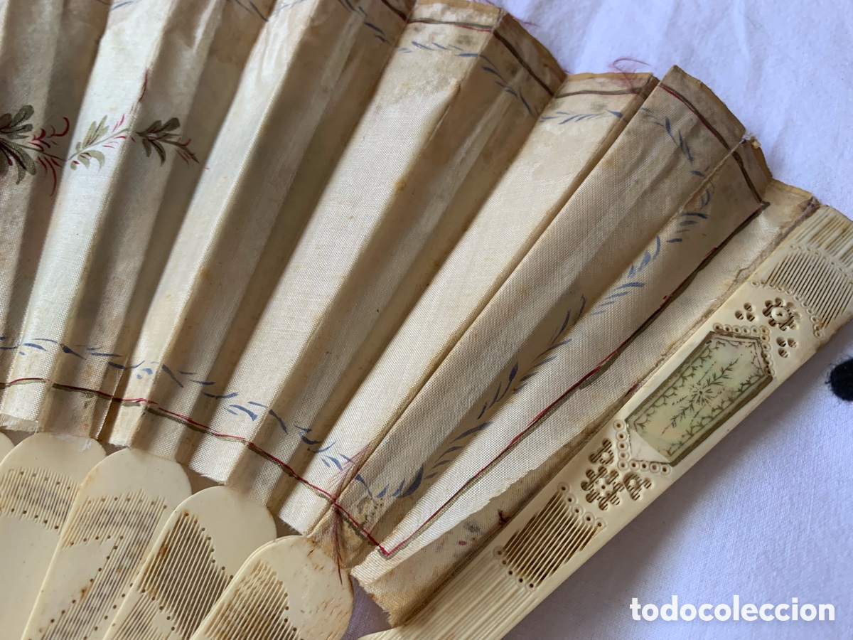Antig&uuml;edades: Lote de 4 abanicos antiguos - Foto 28