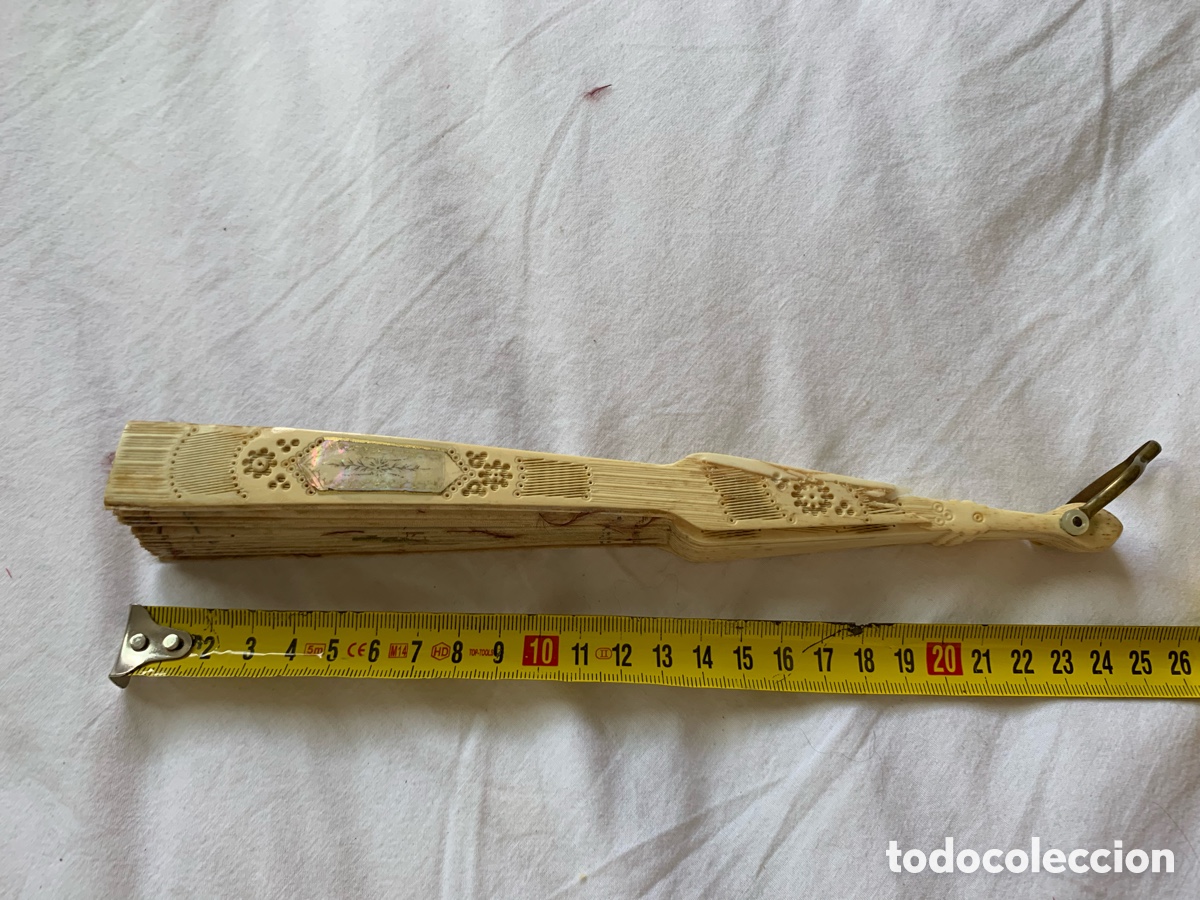 Antig&uuml;edades: Lote de 4 abanicos antiguos - Foto 29