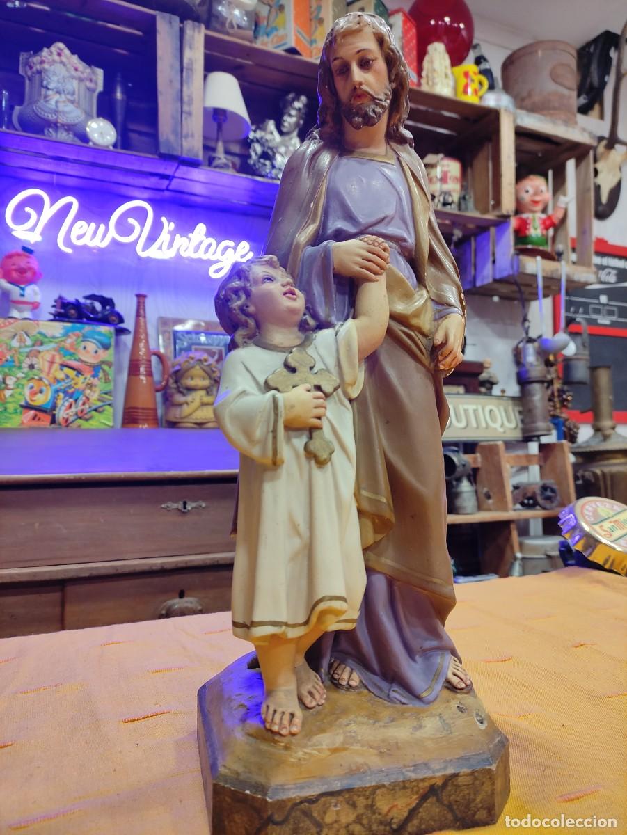Antig&uuml;edades: Jos&eacute; y ni&ntilde;o jes&uacute;s olot - Foto 1