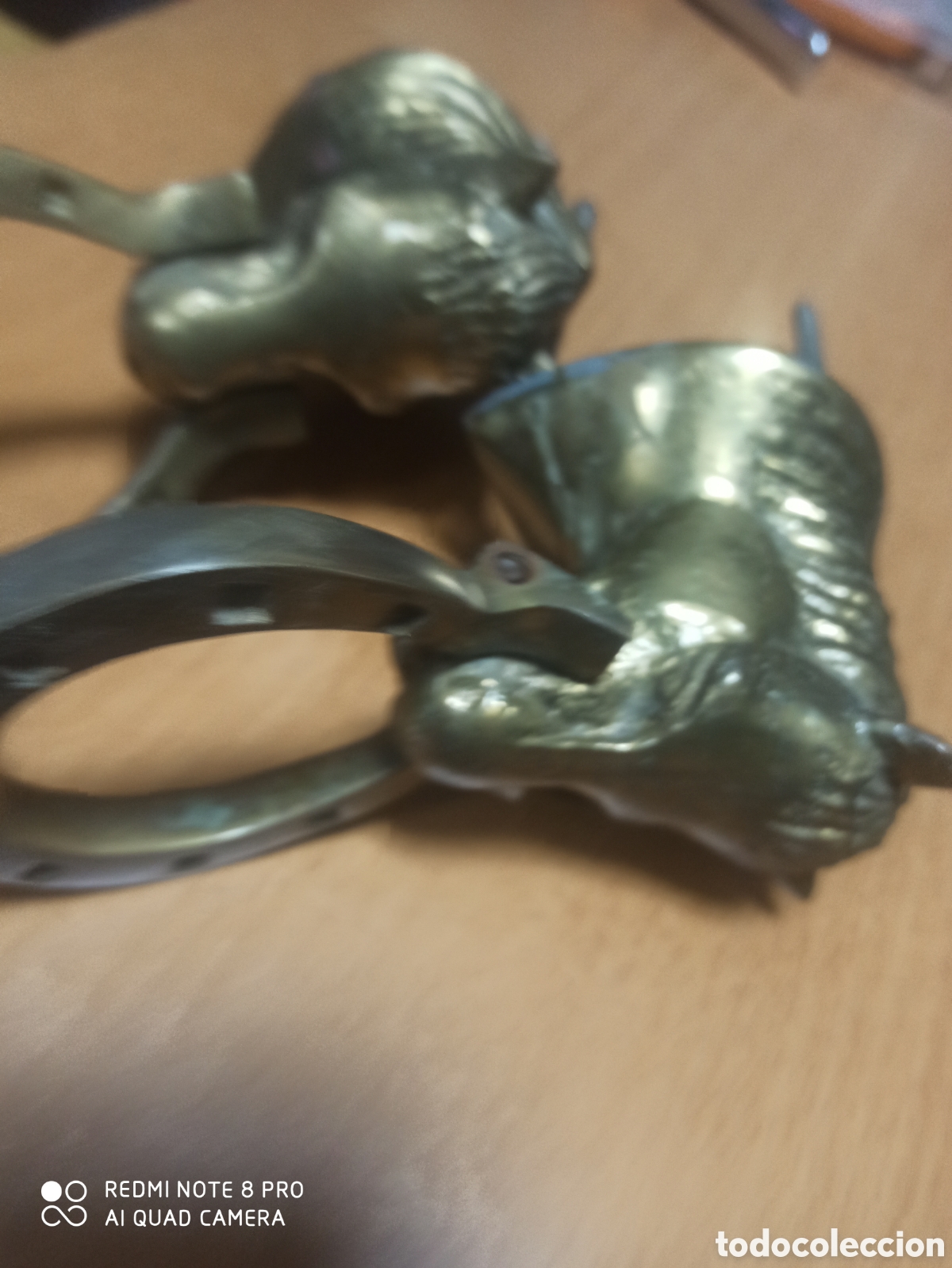 Antig&uuml;edades: Aldaba de bronce caballo - Foto 5