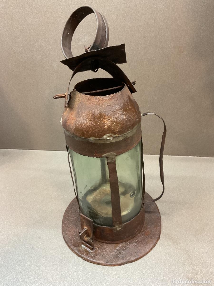Antig&uuml;edades: Farol antiguo de aceite - Foto 1