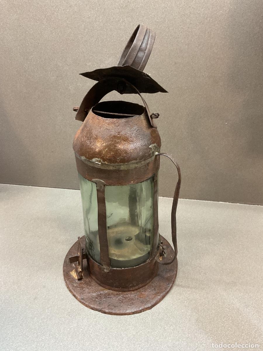 Antig&uuml;edades: Farol antiguo de aceite - Foto 2