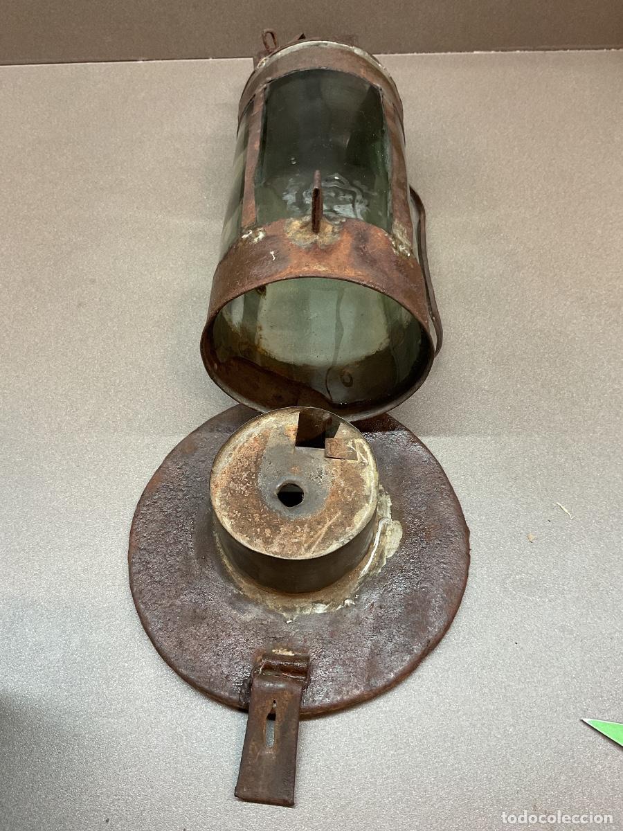 Antig&uuml;edades: Farol antiguo de aceite - Foto 4