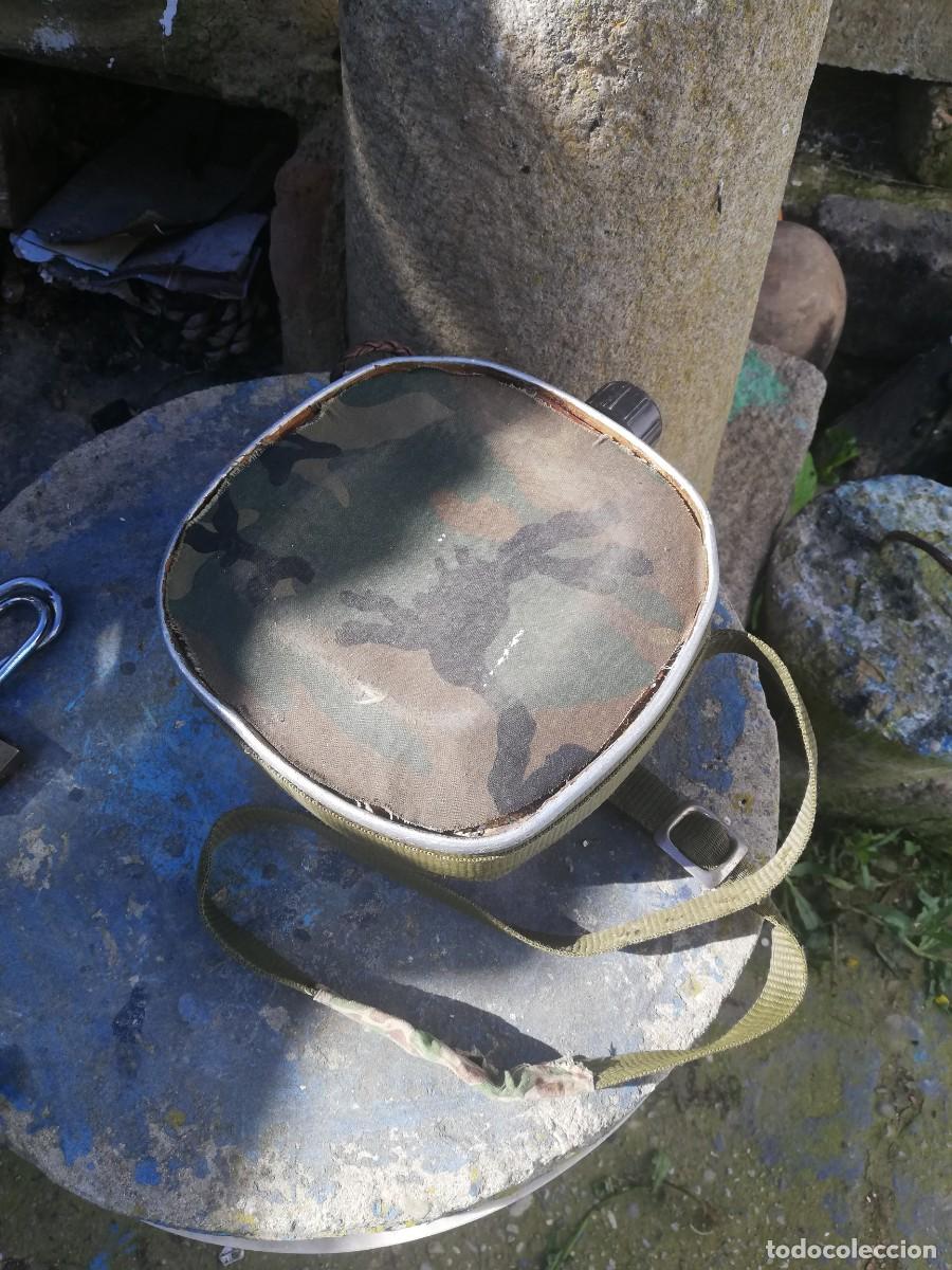 Antig&uuml;edades: Cantimplora mimetizada aluminio antigua - Foto 3